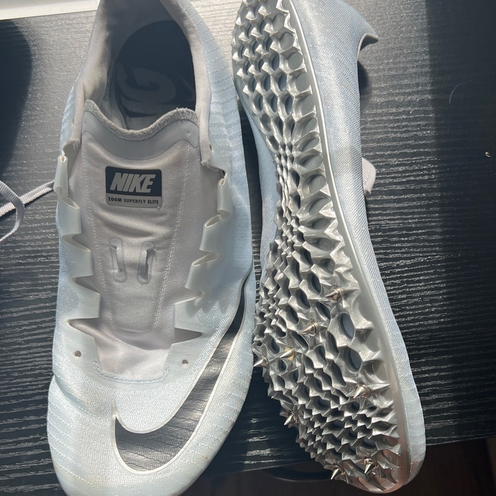 Nike Men's Silver Athletic Spikes